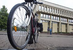 Dviratininkų protestas prie Seimo