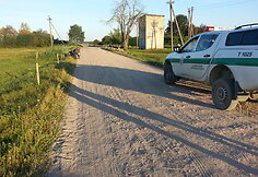 Motoroleris po avarijos Tauragės rajone 