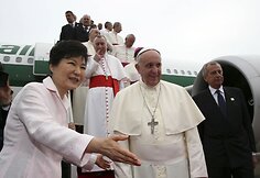Popiežius Pranciškus ir Pietų Korėjos prezidentė Park Geun-hye