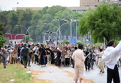 Protestuotojai Pakistane