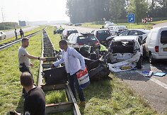Masinė automobilių avarija Nyderlanduose
