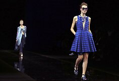 Agnė Končiūtė &bdquo;Emporio Armani&ldquo; kolekcijos pristatyme