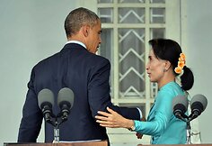 Barackas Obama ir Aung San Suu Kyi