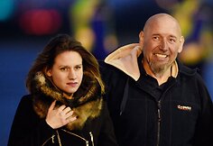 Serge'as Lazarevičius su dukra Diane