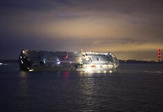 &bdquo;Hoegh Osaka&ldquo; krovininis laivas Laman&scaron;o sąsiauryje