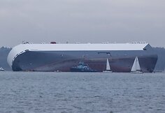 &bdquo;Hoegh Osaka&ldquo; krovininis laivas Laman&scaron;o sąsiauryje