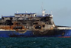 Išdegęs „Norman Atlantic“ keltas