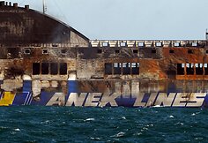 Išdegęs „Norman Atlantic“ keltas