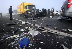 Masinė avarija Pietų Korėjoje