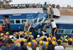Traukinio avarija Indijoje