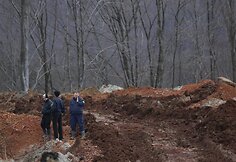 Žemės nuo&scaron;liauža Bosnijos anglies kasykloje