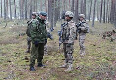 AMPB ir JAV kuopos pratybos Pabradėje