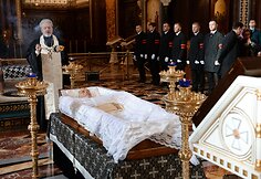 Atsisveikinimas su rašytoju Valentinu Rasputinu