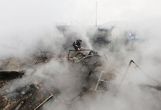 Gaisro padariniai Chakasijoje