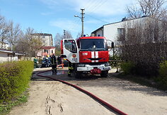 Gaisras &Scaron;vyturio gatvėje, Vilniuje.