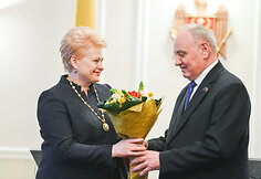 Lietuvos prezidentė Dalia Grybauskaitė ir Moldovos prezidentas Nicolae Timofti