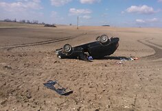 „Subaru“ avarija prie Švenčionių