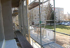 Telšiuose renovuojamas daugiabutis