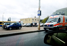 Įvykis stotelėje, Žvėryne (Vilnius).