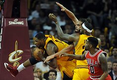 „Cleveland Cavaliers“ ir „Chicago Bulls“ rungtynių akimirka