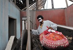 Ugnikalnio sunaikinti kaimai