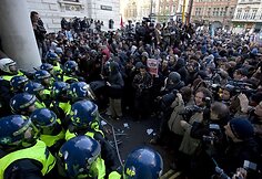 Protestuojantys studentai