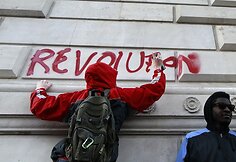 Protestuojantys studentai