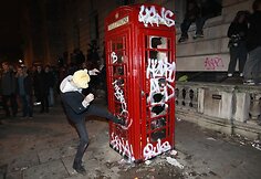 Protestuojantys studentai