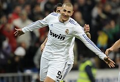 Karimas Benzema švenčia įvartį