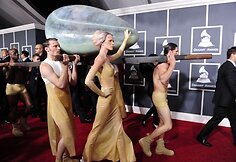 Lady Gagos atvykimo akimirka