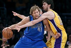 Dirkas Nowitzki ir Pau Gasolis