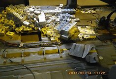 Paslėptos kontrabandinės cigaretės