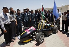 Palestinos studentų pagamintas automobilis