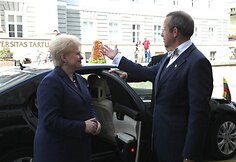 Dalia Grybauskaitė ir Toomas Hendrikas Ilvesas
