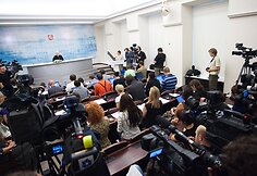 Žurnalistai Lietuvos prezidentei Daliai Grybauskaitei uždavinėjo klausimus