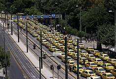 Taksi vairuotojų streikas Graikijoje