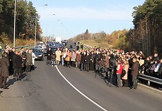 Lietuvos tūkstantmečio tilto atidarymo akimirka