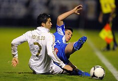 Cristiano Ronaldo (kairėje) ir Borja Valle'as