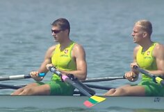 Rolandas Ma&scaron;činskas ir Saulius Ritter Universiados finale laimėjo auksą