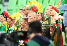 Lietuvos krepšinio rinktinės gerbėjai Slovėnijoje
