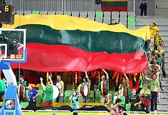 Lietuvos krepšinio rinktinės gerbėjai Slovėnijoje