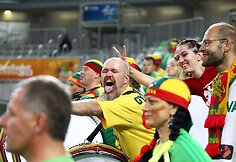 Lietuvos krepšinio rinktinės gerbėjai Slovėnijoje