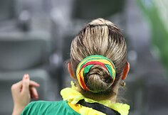 Lietuvos krepšinio rinktinės gerbėja Slovėnijoje