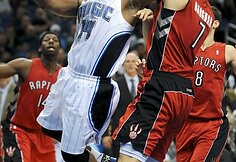 Orlando „Magic“ ir Toronto „Raptors“ rungtynių akimirkos