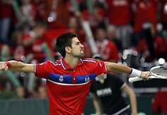 Novakas Djokovičius išlygino Deviso taurės finalo rezultatą