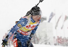 Biatlono pasaulio taurės sprinto varžybos vyko labai prastu oru 