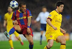 &bdquo;Barcelona&ldquo; atker&scaron;ijo &bdquo;Arsenal&ldquo; ir žengė į kitą UEFA Čempionų lygos etapą 