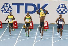 Usainas Boltas buvo diskvalifikuotas 100 metrų finale