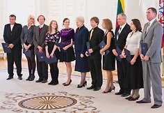 Prezidentė Dalia Grybauskaitė įteikė valstybinius apdovanojimus geriausiems &scaron;alies sportininkams