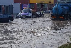 Apsemta Jonavos gatvė Kaune